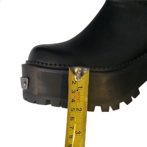 BNIB Killstar Renegade Moto Boots black platform size 10 - Picture 8 of 10